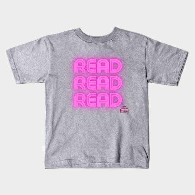 Read Read Read Kids T-Shirt by Shelf Addiction